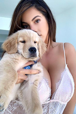 Danielley Ayala in 'Boobies And A Lucky Puppy' via Mr Skin