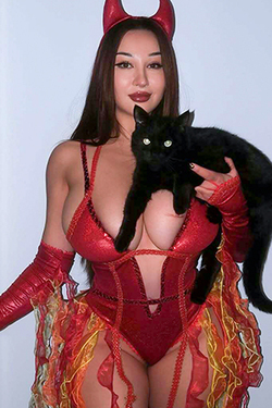 Louisa Khovanski in 'Black Cat Energy' via Fancentro